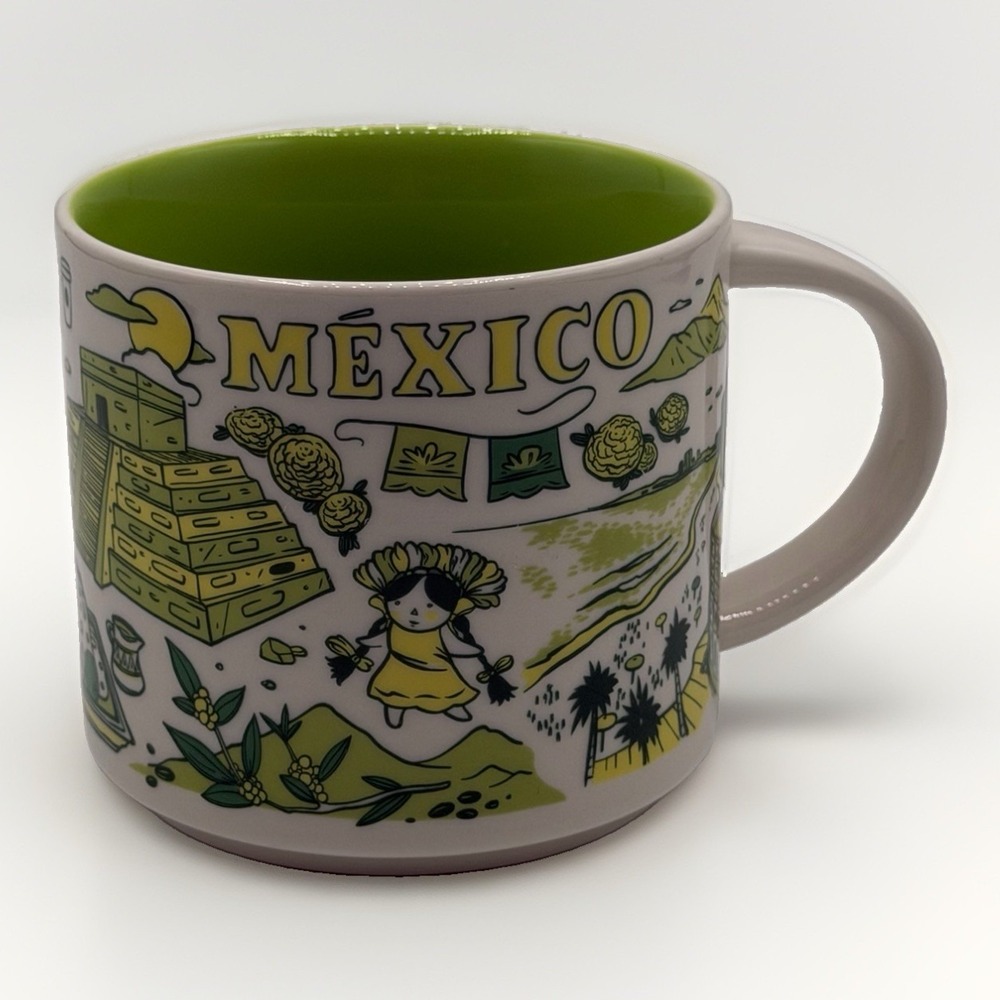 Starbucks Mexico Been There Series 2024 14 oz Mug Green Across the Globe